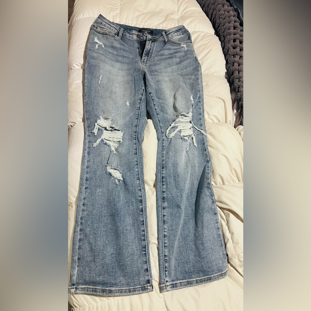 Judy Blue Mason City High Rise Distressed Boot Cut